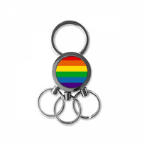 Rainbow Bisexuals LGBT от неръждаема стомана метален ключодържател
