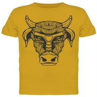 Линейна арт бик татуировка тениска мъже -Маг от Shutterstock, мъжки х-голям