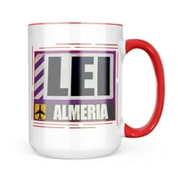 Neonblond Airportcode Lei Almeria Mug Gift For Coffee Lea Lovers