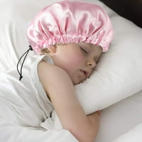 Minkissy Satin Bonnet Double Layer Retible Регулируем сатенен сън за деца малко дете