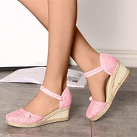 Giligiliso Clearance сандали за жени летни дамски обувки платформа клин пета затворен пръст сандали са сандали сандали сандали