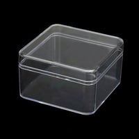 Малки прозрачни кутии за съхранение на прах Бижута контейнер за нокти за нокти ръчно изработено студио, H1245PS