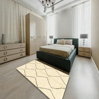 Ahgly Company Indoor Round Резюме Златни руси златни килими от солидна площ, 3 'кръг