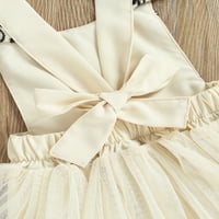 Chollius новородени бебешки момичета рокля рокля лятна дантела квадратна шия в ръкав с ръкав флорална бродерия един боди костюм