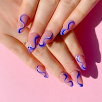 Пълно покритие на ноктите за нокти за нокти за нокти за нокти за нокти на ноктите Френски носене на ноктите