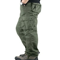 WRCNOTE мъжки копчета цип тактически панталони лек на открито твърди цветни дъна с джобове панталони трева зелено 33