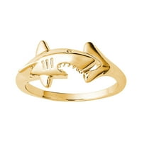 Пръстени за жени Момичета момче стерлинги Сребърен златен пръстен пръстен животно Персонализирано модно пънк пръстен Бижута Дъщеря приятелка Рожден ден