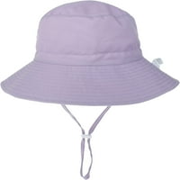 Cocopeaunts широка шапка на кофа за деца пролет лято на открито слънце защита на шапки Бебешко момче ветроустойчиво въже Рибарска шапка