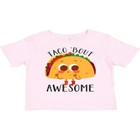 Inktastic Taco 'Bout Awesome Gift Toddler Boy или Thddler Girl тениска