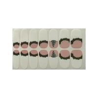 Чаршафи коледен пълни опаковки стикер за лак за нокти блясък маникюр комплекти дизайн на нокти h