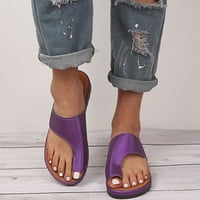 Floleo Clearance жени облечени удобни платформи Небрежни обувки Лятни плажни пътувания Площта джапанки