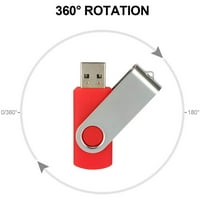 GB USB флаш устройства USB 2. Палец задвижване на насипна въртяща се памет stick gb сгъвано съхранение скок задвижване zip задвижване, червено