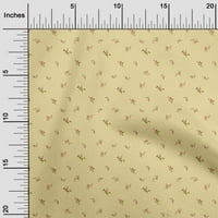 OneOone Organic Cotton Poplin Twill Twill Leaves & Flower Flower Floral Print Sheing Fabric Bty Wide
