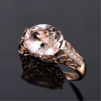 Аксесоари пръстени скъпоценен пръстен с пръстен с скъпоценен пръстен розов златен пръстен Роза злато 6