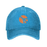 Хипитата антивоенни регулируеми бейзболна шапка жени шапки за мъже възрастни измити памук от дънкови бейзболни шапки Модни синьо