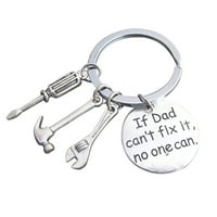 Аксесоари за ключодържатели на Fleedorashia Keychain Dean Gift Keychain Най -добрият възпоменателен подарък за Деня на бащата