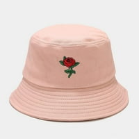 Слънчева шапка Unise възрастни жени мъже роза от печат Рибар шапка слънцезащитен крем на открито цветна шапка розово розово