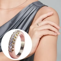 Kukoosong Day Day Gifts Fashion Diamond Fashion Creative Geometric Diamond Ring Bewelry Rings for Women Gold