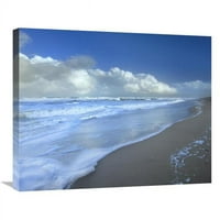 Глобална галерия в. Бурен облак над плажа, Национален морски бряг на Канаверал, Флорида Арт печат - Тим Фицхарис