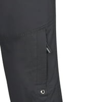 Мъжки ежедневни панталони памучни бельо с пълна дължина плюс размер еластичен удобен панталон