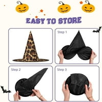 Шапки за вещици за жени Хелоуин вещици шапки за декорация Съветник шапка Хелоуин костюм