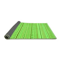 Ahgly Company Indoor Square Abstract Green Modern Area Rugs, 4 'квадрат