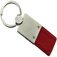 Honda CR -V Keychain & Keyring - Duo Premium Red Leather