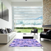 Ahgly Company вътрешен правоъгълник с шаблони с маув лилави килими, 7 '10'