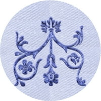 Ahgly Company Indoor Round шарени лавандулови сини килими, 5 'кръг