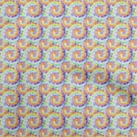 OneOone Viscose Jersey Pink Fabric Tie Dye Craft Projects Decor Fabric Отпечатано от двора