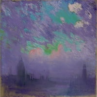 Лондон, изобразен в дълбоко оцветен пастел от историята на Джоузеф Пенел