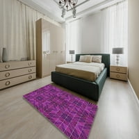 Ahgly Company вътрешен правоъгълник с шарени пурпурни лилави килими за новости, 8 '12'
