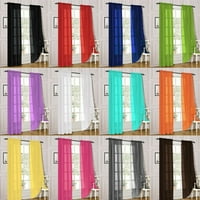 Прозорци чисти завеси панели voile светлина филтриране чиста завеса панел завеси лечение за спалня хол деца стая кухня двор