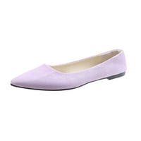 Lumento жени мокасиви неплъзгащи се плоски обувки комфорт плоски леки ежедневни сватбени анти-плъзгане на светло лилаво 4.5