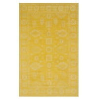 IE85yl Ft. Обучен традиционен килим, жълто