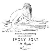 AD: SOAP от слонова кост, 1927. Намерична реклама за сапун от слонова кост, 1927. Печат на плакат от