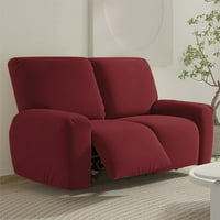 Миещо се кресло покритие от разтягане на дивана на еластични плъзгащи се твърди цветен диван мебел протектор виното червена седалка
