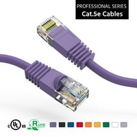 50 фута Cat5e UTP Ethernet Network Booted Cable Purple, опаковка
