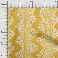 Oneoone Viscose chiffon gamboge Yellow Fabric Animal Skin Fabric за шиене на отпечатана занаятчийска тъкан край двора широк
